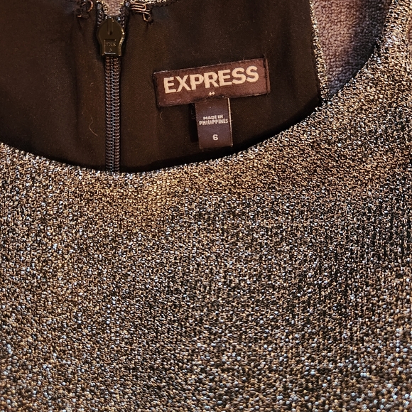 Metallic Asymmetrical Dress - Picture 3 of 3